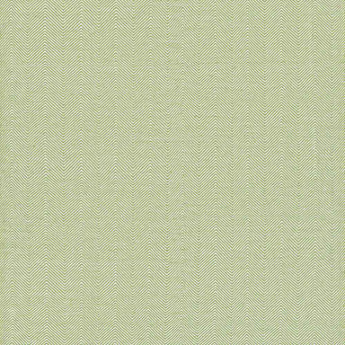 A close-up of the Couristan Cottages Indoor/Outdoor Rug - Bungalow/Green, featuring a soft green herringbone pattern with ivory accents