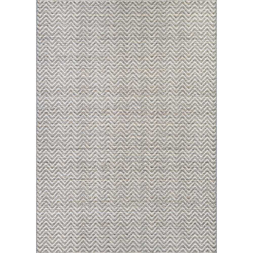 A full top-down view of the Couristan Cape Indoor/Outdoor Rug - Marion/Light Brown-Ivory shows its symmetrical pattern and rectangular shape