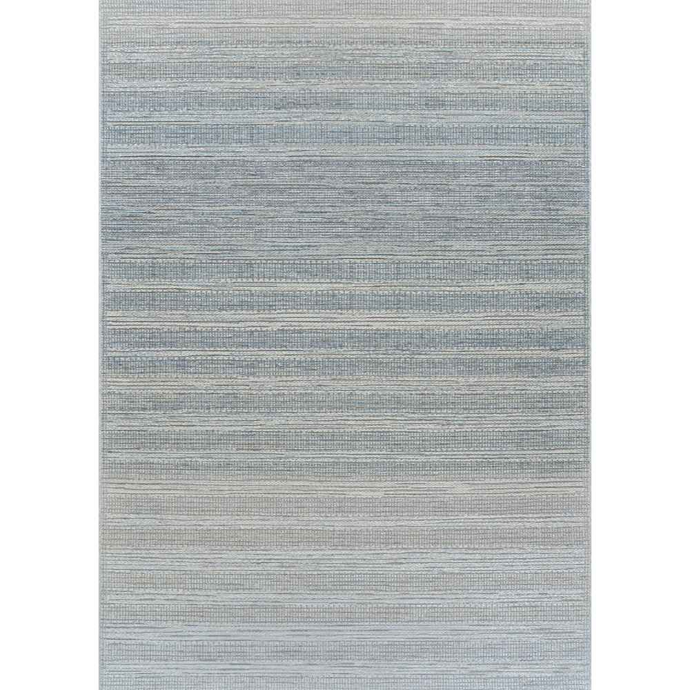A full view of the Couristan Cape Indoor/Outdoor Rug - Shallows/Taupe-Grey reveals its striped taupe and grey pattern in a rectangular shape
