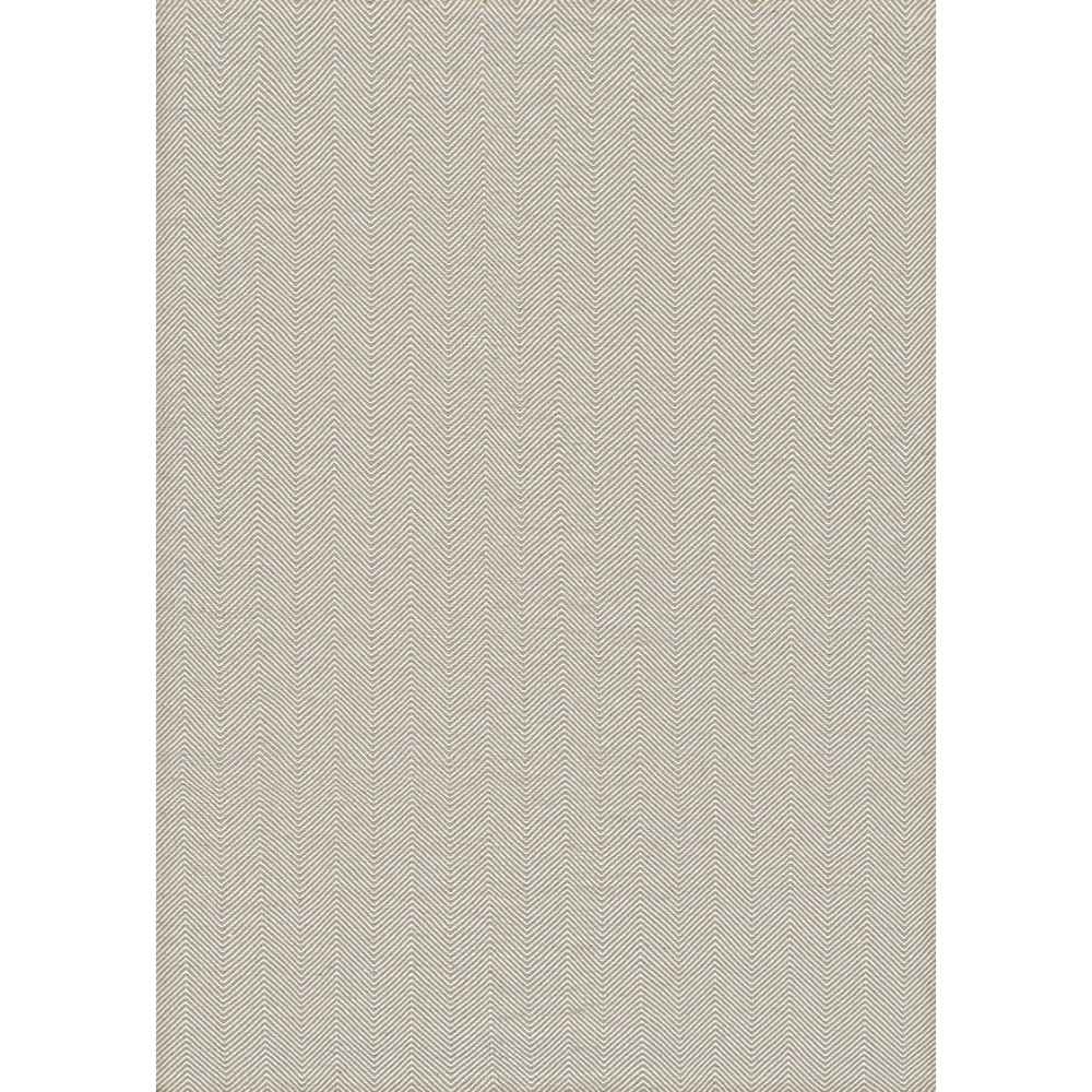 Full view of the Couristan Cottages Indoor/Outdoor Rug - Bungalow/Caramel, highlighting its vertical chevron design and subtle texture