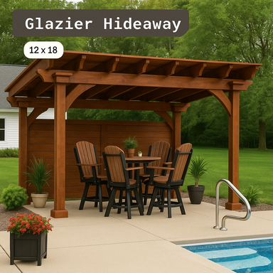 Glazier Hideaway Pavilion with FREE Furniture