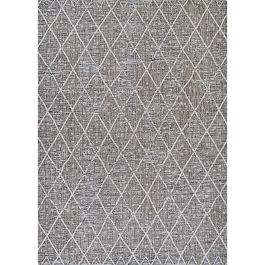 This top-down image features the full design of the Couristan Charm Indoor/Outdoor Rug - Thicket/Twig