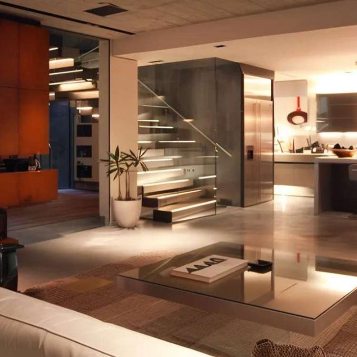 Modern man cave with sleek seating, large TV, and contemporary finishes, inspiring clean and upscale man cave bathroom ideas