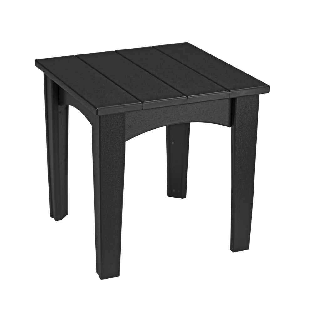 Black Outdoor End Table