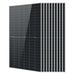 10 Sun Gold Power 590W Bifacial N-Type Monocrystalline Solar Panels shown with one panel in front and nine panels arranged behind