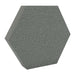 100Hz Hexagon Lead GIK Acoustics DecoShape Acoustic Panel in a hexagonal shape with a dark gray fabric finish
