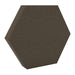 100Hz Hexagon Lerwick GIK Acoustics DecoShape Acoustic Panel in a hexagonal shape with a charcoal gray fabric finish
