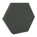 100Hz Hexagon Merrick GIK Acoustics DecoShape Acoustic Panel in a hexagonal shape with a dark charcoal gray fabric finish