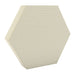 100Hz Hexagon Off-White GIK Acoustics DecoShape Acoustic Panel in a hexagonal shape with a soft off-white fabric finish