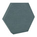 100Hz Hexagon Ronay GIK Acoustics DecoShape Acoustic Panel in a hexagonal shape with a muted blue-gray fabric finish