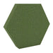 100Hz Hexagon Staffa GIK Acoustics DecoShape Acoustic Panel in a hexagonal shape with a medium green fabric finish