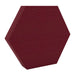 100Hz Hexagon Tummel GIK Acoustics DecoShape Acoustic Panel in a hexagonal shape with a rich burgundy fabric finish