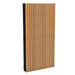 100Hz Rectangle Black GIK Acoustics SlatFusor™ Bass Trap Panel featuring vertical wood slats on a black acoustic frame for improved sound control