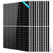 12 Sun Gold Power 450W Monocrystalline PERC Solar Panels arranged as a twelve-panel bundle with a front-facing panel and eleven stacked behind