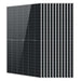 12 Sun Gold Power 590W Bifacial N-Type Monocrystalline Solar Panels displayed with one front-facing panel and eleven stacked behind