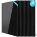 14 Sun Gold Power 370W Mono Black PERC Solar Panels standing in an overlapping lineup for expanded solar energy systems
