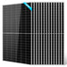 14 Sun Gold Power 550W Monocrystalline PERC Solar Panel units are stacked in a neat overlapping arrangement with the front panel fully visible