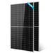 2 Sun Gold Power 550W Monocrystalline PERC Solar Panel units stand upright with black solar cells and silver frames against a white background
