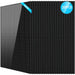 20 Sun Gold Power 500W Mono Black PERC Solar Panel package with twenty matching black solar panels stacked in a neat display