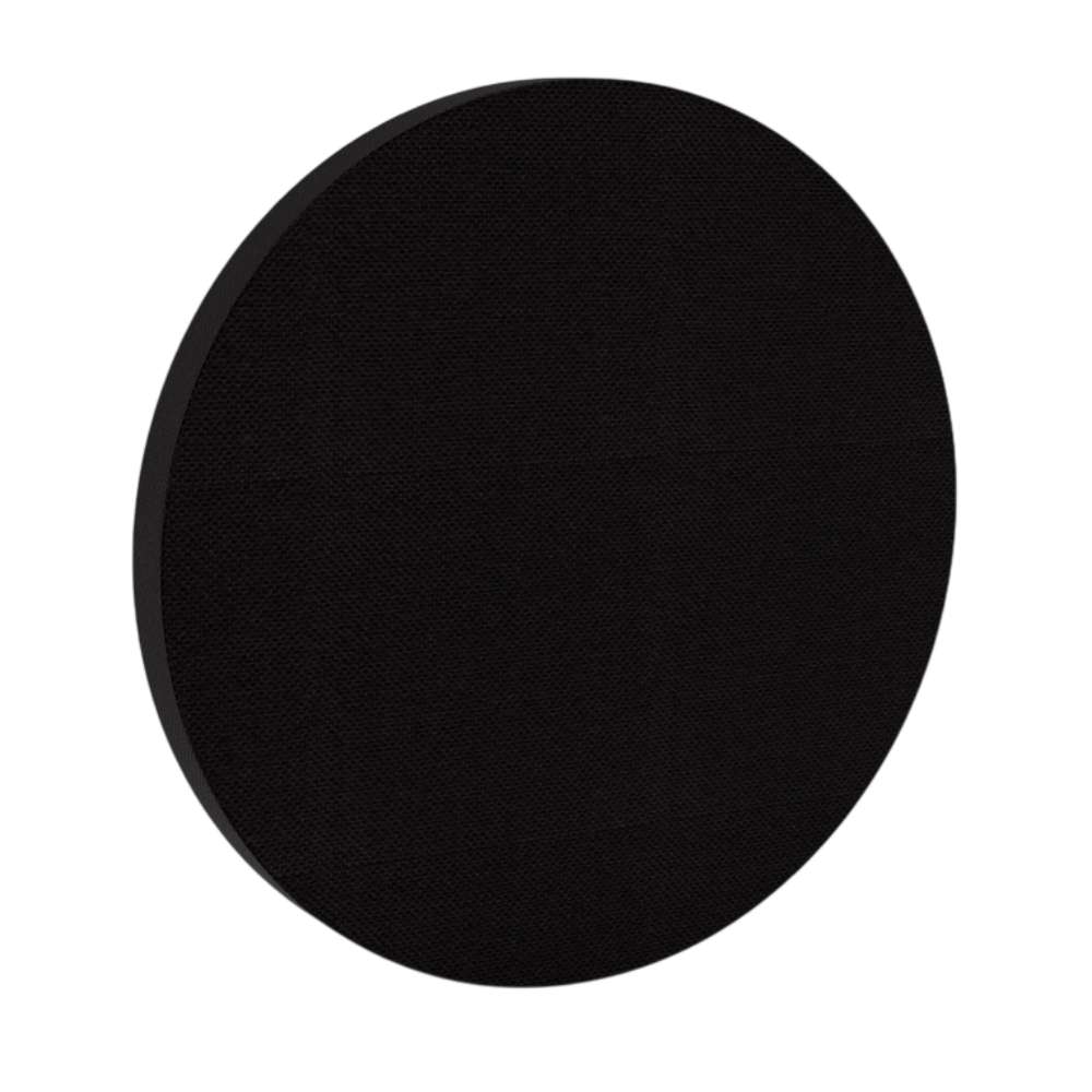 200Hz SpotPanel Circle Black GIK Acoustics DecoShape Acoustic Panel in a circular shape with a black fabric finish