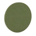 200Hz SpotPanel Circle Fair Isle GIK Acoustics DecoShape Acoustic Panel in a circular shape with an olive green fabric finish