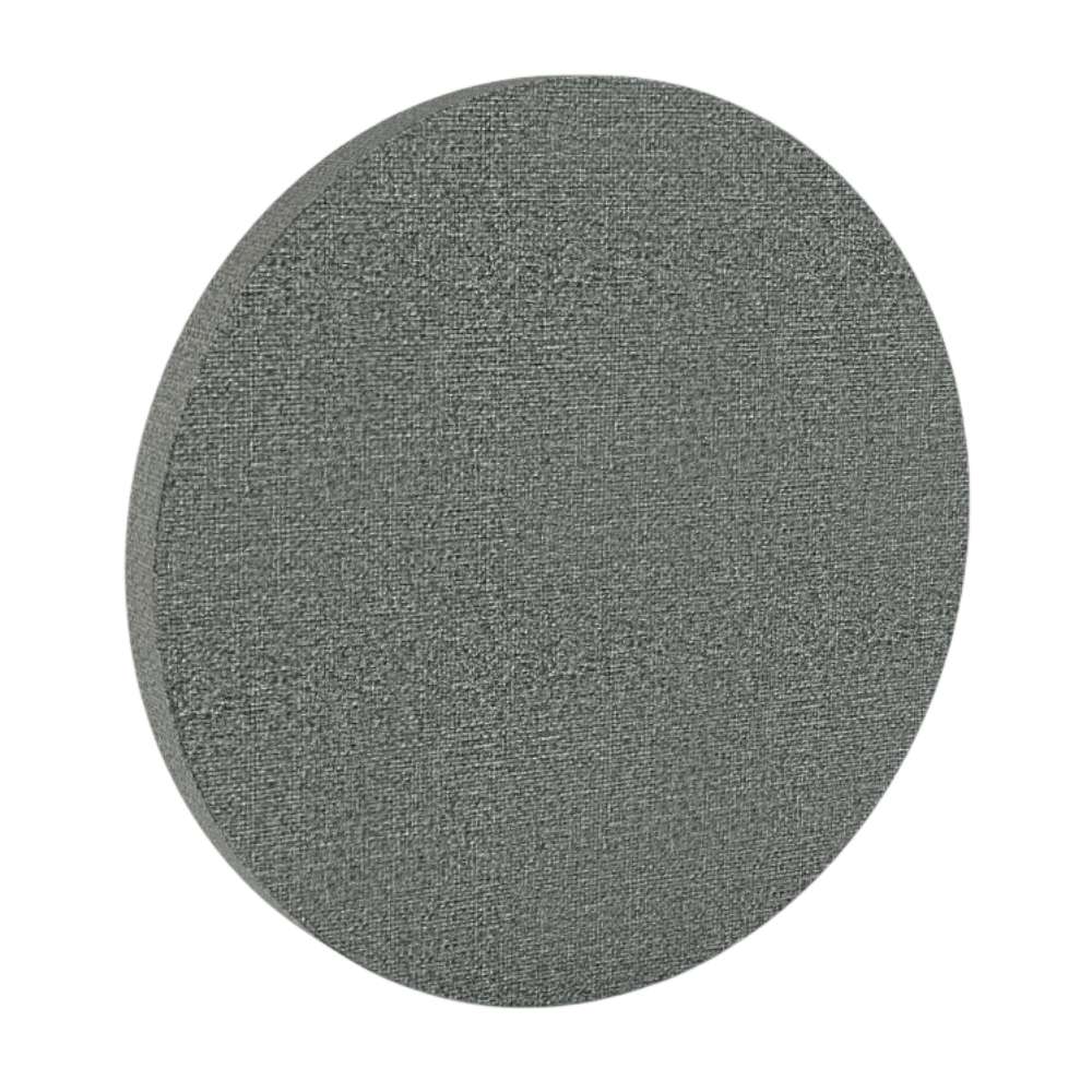200Hz SpotPanel Circle Lead GIK Acoustics DecoShape Acoustic Panel in a circular shape with a dark gray fabric finish
