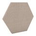 200Hz SpotPanel Hexagon Clan GIK Acoustics DecoShape Acoustic Panel in a hexagonal shape with a light beige fabric finish