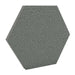200Hz SpotPanel Hexagon Lead GIK Acoustics DecoShape Acoustic Panel in a hexagonal shape with a dark gray fabric finish