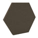 200Hz SpotPanel Hexagon Lerwick GIK Acoustics DecoShape Acoustic Panel in a hexagonal shape with a charcoal gray fabric finish