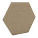 200Hz SpotPanel Hexagon Lomond GIK Acoustics DecoShape Acoustic Panel in a hexagonal shape with a dark brown fabric finish