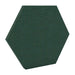 200Hz SpotPanel Hexagon Lora GIK Acoustics DecoShape Acoustic Panel in a hexagonal shape with a deep forest green fabric finish