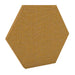 200Hz SpotPanel Hexagon Maree GIK Acoustics DecoShape Acoustic Panel in a hexagonal shape with a warm golden tan fabric finish