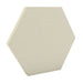 200Hz SpotPanel Hexagon Off-White GIK Acoustics DecoShape Acoustic Panel in a hexagonal shape with an off-white fabric finish