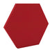200Hz SpotPanel Hexagon Pitlochry GIK Acoustics DecoShape Acoustic Panel in a hexagonal shape with a bright red fabric finish