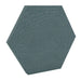 200Hz SpotPanel Hexagon Ronay GIK Acoustics DecoShape Acoustic Panel in a hexagonal shape with a muted blue-gray fabric finish