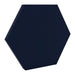 200Hz SpotPanel Hexagon Walten GIK Acoustics DecoShape Acoustic Panel in a hexagonal shape with a dark navy blue fabric finish