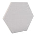200Hz SpotPanel Hexagon White GIK Acoustics DecoShape Acoustic Panel in a hexagonal shape with a white fabric finish