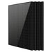4 Sun Gold Power 450W Bifacial N-Type Monocrystalline Solar Panels displayed in a neatly stacked bundle with matching black panels