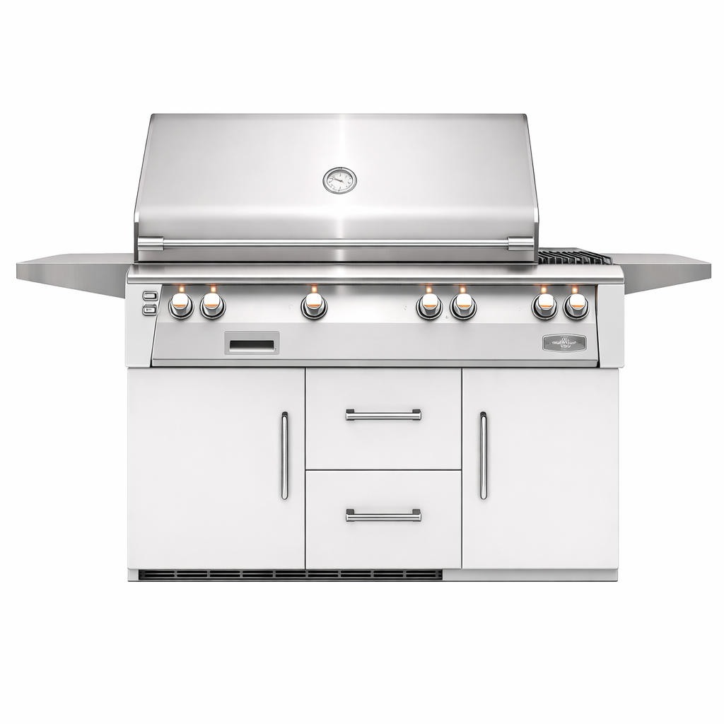 56″ Deluxe Grill Refrigerated Cart Model