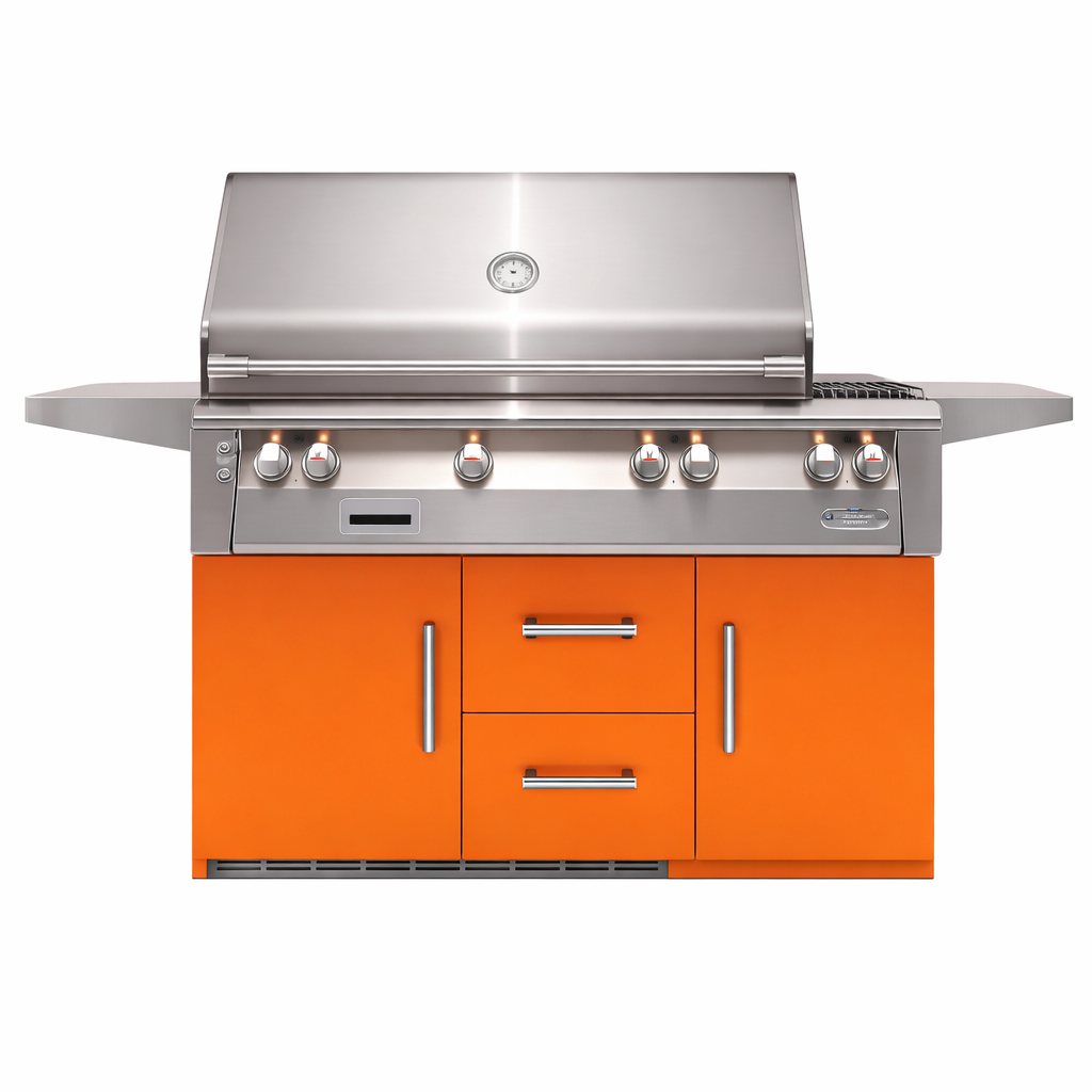 56″ Deluxe Grill Refrigerated Cart Model