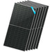 6  Sun Gold Power 560W Bifacial N-Type Solar Panels arranged in an overlapping stack on a white background