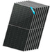 8 Sun Gold Power 560W Bifacial N-Type Solar Panels displayed in a fanned stack with the front panel fully visible