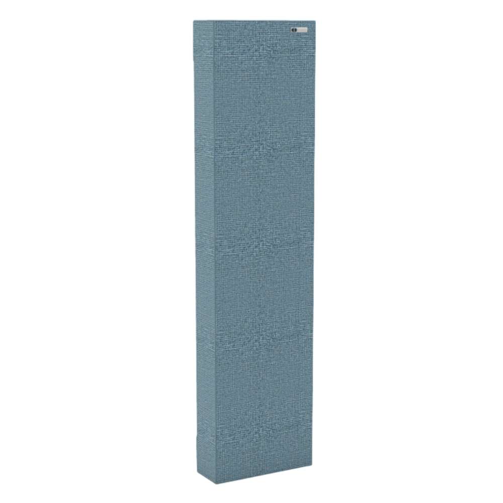 90Hz 244 Narrow Dolphin GIK Acoustics FlexRange® Bass Trap in soft blue fabric for controlling unwanted reflections