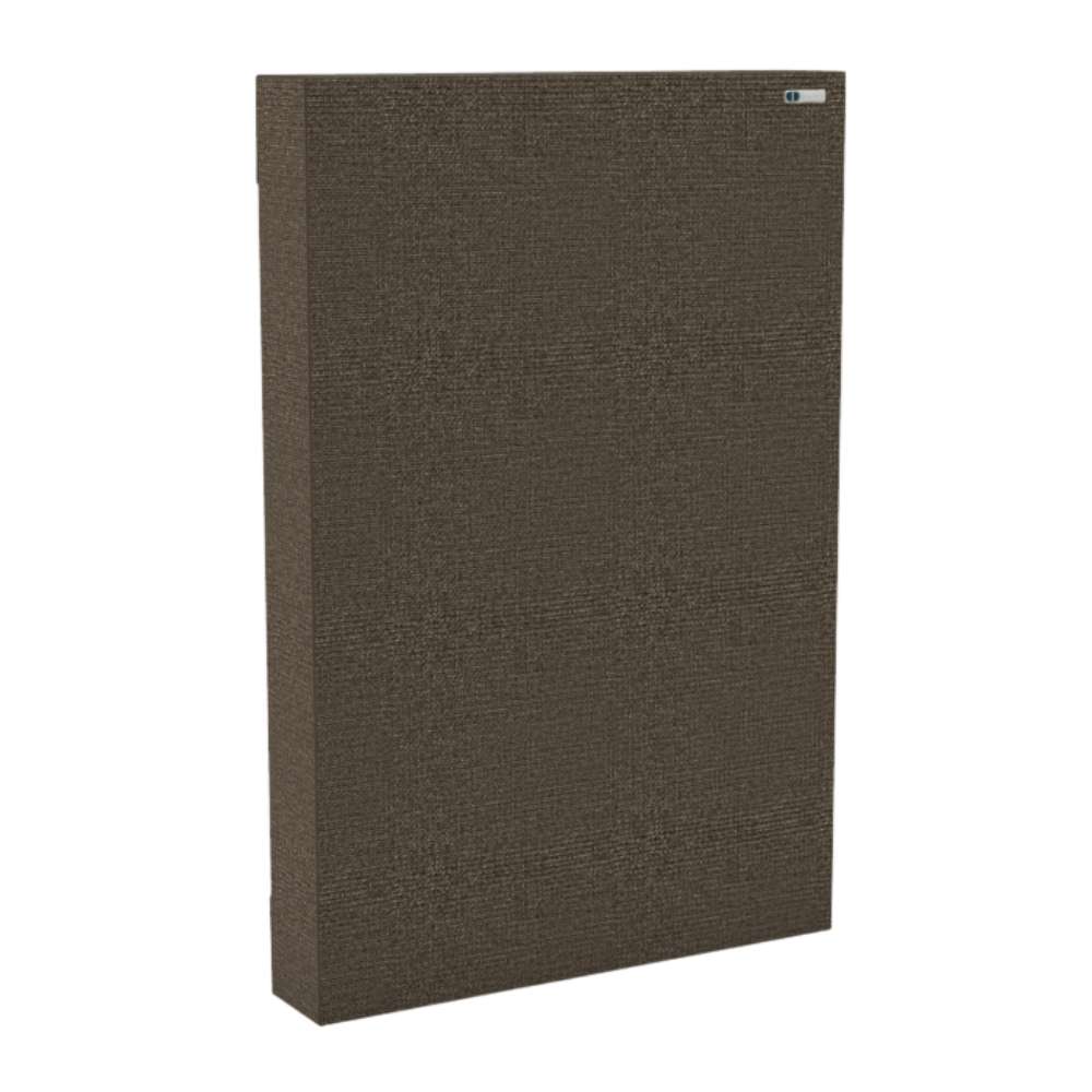 90Hz 244 Portrait Lerwick GIK Acoustics FlexRange® Bass Trap in dark brown fabric for reducing room resonance