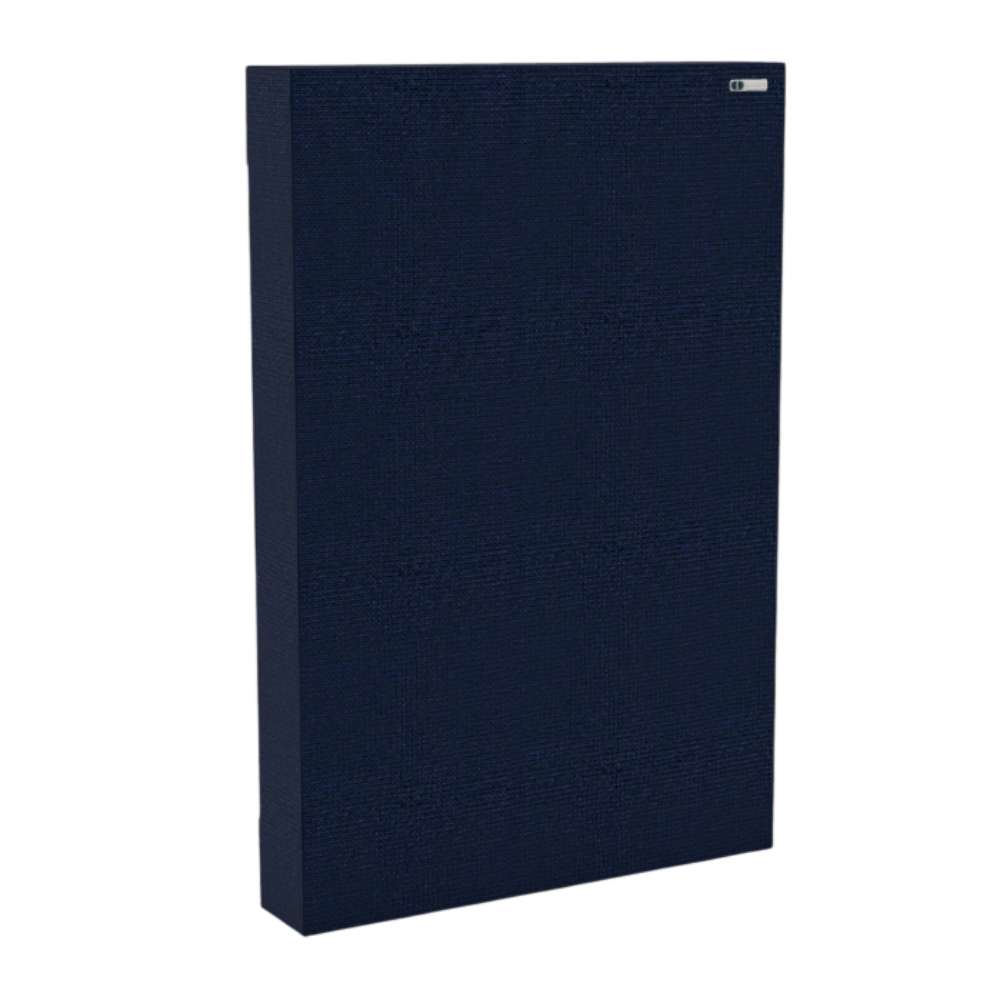 90Hz 244 Portrait Walten GIK Acoustics FlexRange® Bass Trap in dark navy fabric for professional sound control