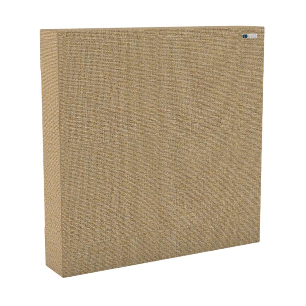 90Hz 244 Square Austen GIK Acoustics FlexRange® Bass Trap in warm tan fabric for acoustic treatment and bass control