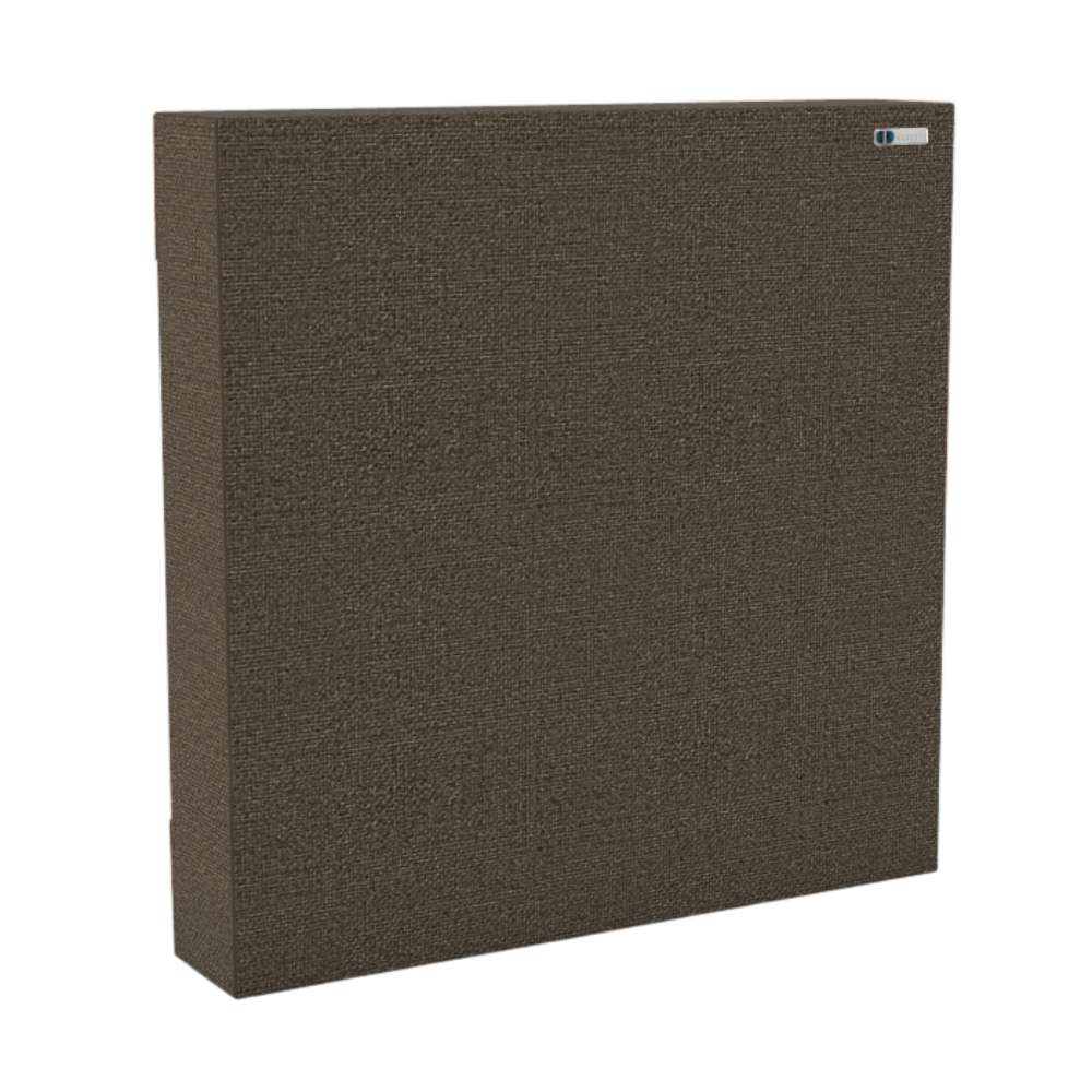 90Hz 244 Square Lerwick GIK Acoustics FlexRange® Bass Trap in dark brown fabric for professional acoustic control
