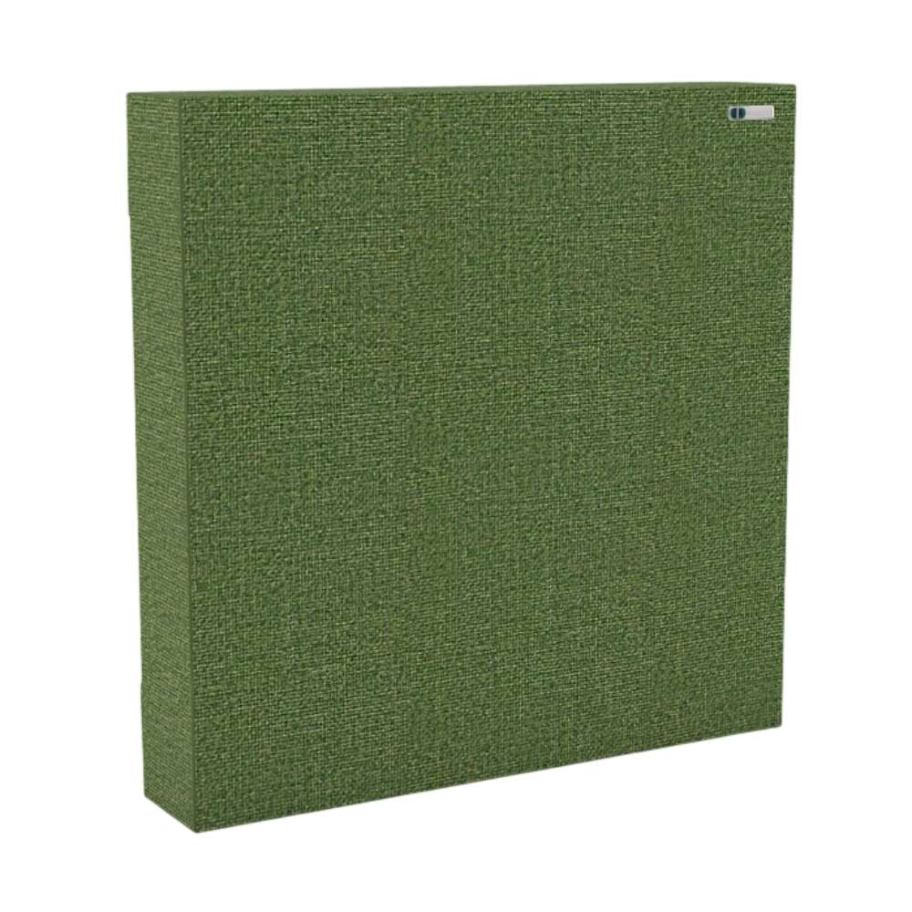 90Hz 244 Square Staffa GIK Acoustics FlexRange® Bass Trap in olive green fabric for enhanced acoustic performance