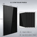 A black 6000W 24V split-phase pure sine wave inverter charger from the Sun Gold Power 6000W 24VDC 120V/240V LiFePO4 10.24KWH Lithium Battery 2220W Solar Panel Off-Grid Solar Kit