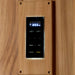 A black digital control panel with Light 1, Light 2, Mem, Set, Media and Power buttons sits in a cedar frame in Golden Designs Copenhagen 3 Person Traditional Sauna